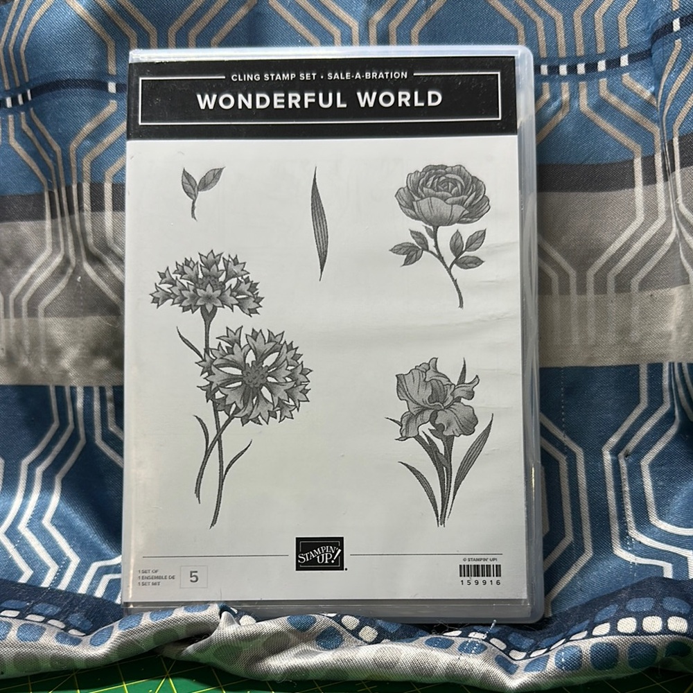 Stampin' Up! Wonderful World Floral Cling Stamp Set